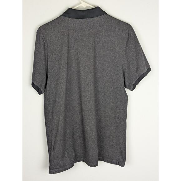 Nike Sports Tee Sz M  Black/Greys fit dry mens polo Chest42"Length27"collared SS - Picture 8 of 8
